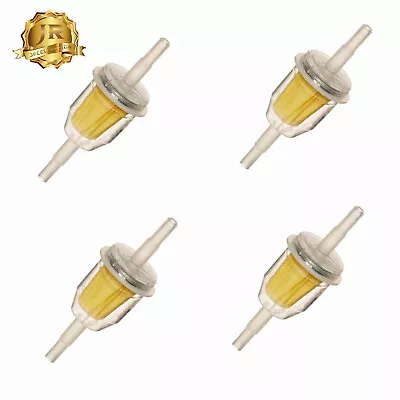 $10.48 • Buy Motor Inline Gas Oil Fuel Filter Small Engine For 1/4'' 5/16  Line Plastic(4 Pc)