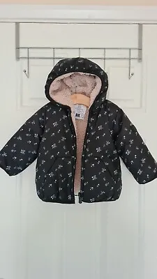 Baby/ Toddler Girls GAP Winter Coat Reversible Winter Jacket. Age 12-18mos. • £13