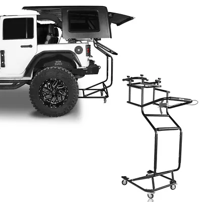 Hardtop Removal Lift Cart Movable Holder Rack Fit 97-24 Jeep Wrangler TJ JK JL • $339.91