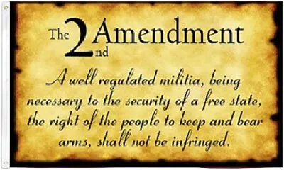 3x5 2nd Amendment  Original  A Well Regulated Militia Scripted Flag Trump 2024 • $12.88