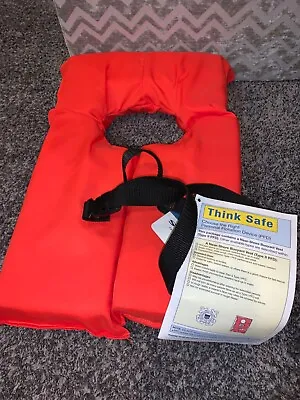 New Stearns Life Jackets Vest Preserver Type II Orange Adult Boating USCG PFD • $4.25