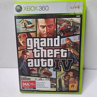 Grand Theft Auto IV	Xbox 360 Manual Free Postage VGC  (15) • $11.99