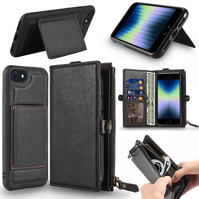 $41.79 • Buy Multi-functional 2 In 1 Zipper Wallet Card Case For IPhone 13 12 Pro XS SE3 8 7