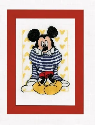 Diy Needlepoint Cross Stitch  Mickey Mouse  Embroidery Kit. Unprinted Сanvas • $57