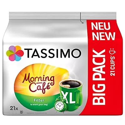 TASSIMO MORNING Cafe Filter -Coffee Pods -XL 21 Pods-FREE SHIPPING • $19.99