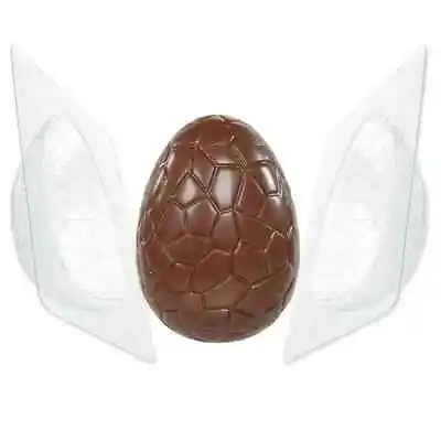 2 Chocolate Egg Moulds Easter Kids Craft Melt Candy Bake Jelly Large Party Mold • £6.89