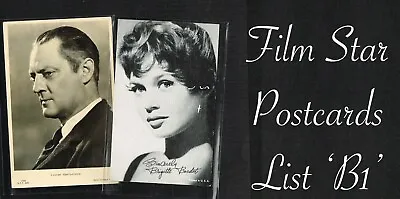 £0.99 • Buy Vintage Original ☆ FILM STAR Postcards From Around The World ☆ List B1