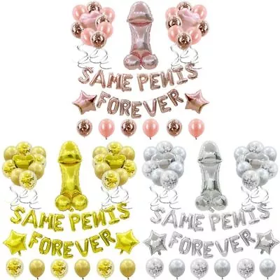 Peniss Shape Balloon Same Penis Forever Balloon Bachelorette Party Decorations • $18.46