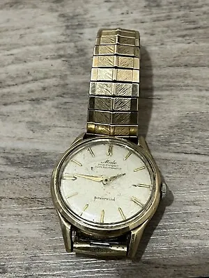 Rare Mido Multifort Powerwind Yellow Gold Stainless Steel Men's Watch 8220  • $270