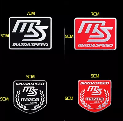 Chrome Aluminium Badge Emblem For Mazda 2 3 6 RX7 MX5 CX Mazdaspeed Motor Sport • $10.44