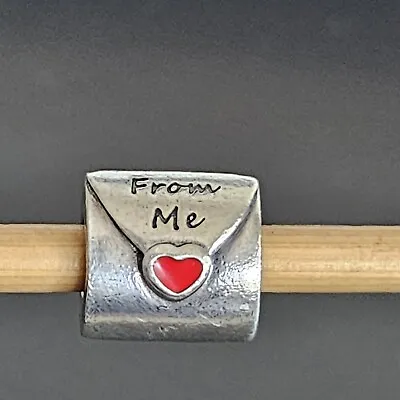 $26 • Buy Pandora Red Heart Love Letter To My Love Silver Envelope Charm 790894 Free Post