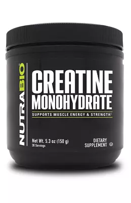 NutraBio Creatine Monohydrate Powder 150 Grams • $14.99