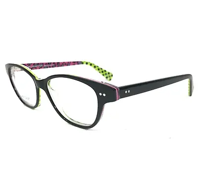 Jean Lafont Petite Eyeglasses Frames MIA 134 Black Green Pink Square 46-13-130 • $119.99