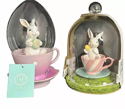 9” Martha Stewart Easter Bunny Rabbit Tea Cup Table Spring Egg Seasonal Per1 • $19.79