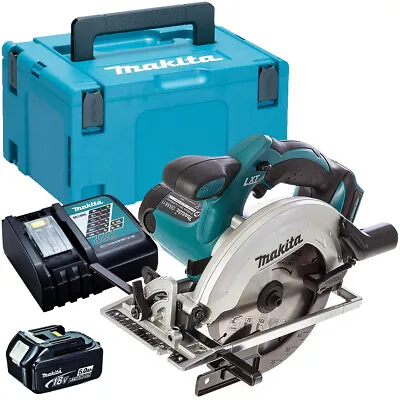 Makita DSS611Z 18V LXT 165mm Circular Saw With 1 X 5.0Ah Battery Charger & Case • £269