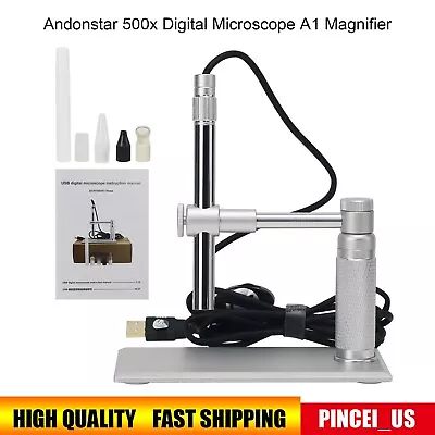 Andonstar 500x Digital Microscope A1 Magnifier 2MP USB Electron Endoscope Camera • $46.41