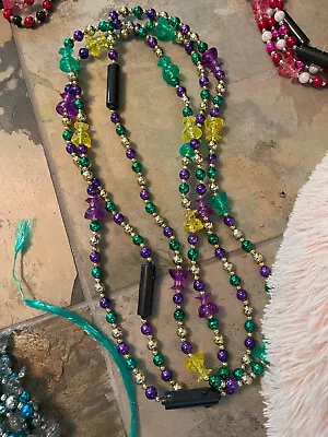 2024 Krewe Of Bacchus Light Up Beads Set Of 3 - Purple Green Gold Mardi Gras • $4.99