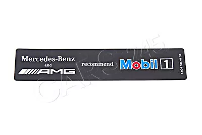 Genuine MERCEDES AMG Logo Mobil1 Oil Sticker Label A0045849438 • $15.03