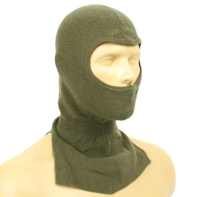 Original NATO Military Surplus Wool And Cotton Blend Balaclava- OD Green • $13.95