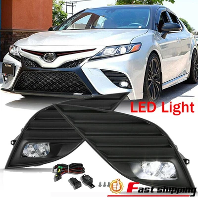 $48.99 • Buy LED Driving Fog Lights Fit 2018-2019 Toyota Camry Hybrid SE XSE Pair Bumper Lamp