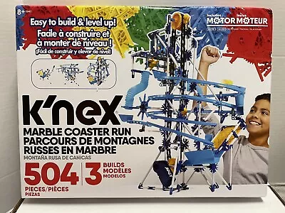 K'NEX Marble Coaster Run W Motor 504 Pcs 8+ Marble Maze Game Building Set Educat • $29.95