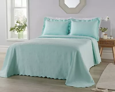 Diana Cowpe VICTORIANA BEDSPREAD SUPER KING SIZE Traditional Matelassé Bed Throw • £12.99