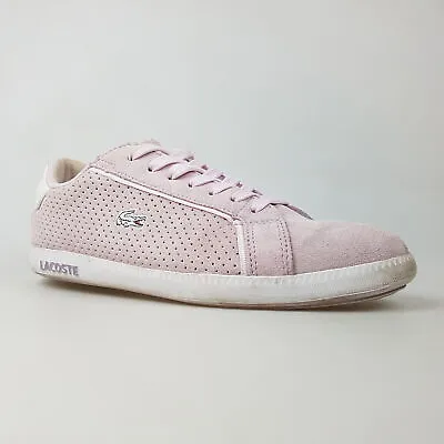 Women's LACOSTE Graduate 119 7 US / 38 EU Shoes Pink Leather | 3+ Extra 10% Off • $52.49