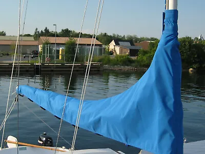 Mainsail Cover Catalina 22 Pacific Blue Fits Boom 9.5 To 10 Feet • $280