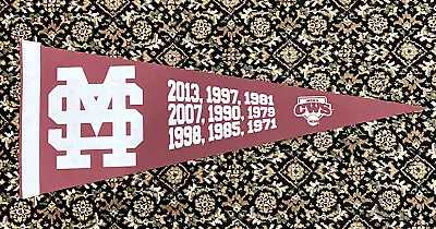 Mississippi State Bulldogs Baseball CWS 2013 CWS 24x9.25 Baseball Pennant WOW • $29.99