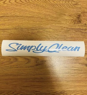 Baby Blue JDM Simply Clean Stickers Decal 8.5” In • $8