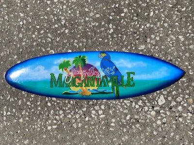 $25 • Buy 24” Margaritaville Parrot Airbrushed Surfboard Sign Wall Art Tiki Decor