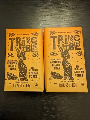 Perfectly Posh Tribe Vibe Traditional African Black Soap New Set Of 2 • $20