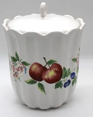 Large Jay Import Company Container Canister/Cookie Jar With Fruit And Flowers • $19.99