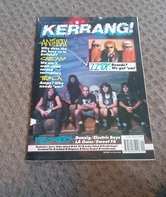 £9.99 • Buy  Kerrang No.319 Magazine Dec 1990 Anthrax Cover Uk Issue Rare With Posters Metal