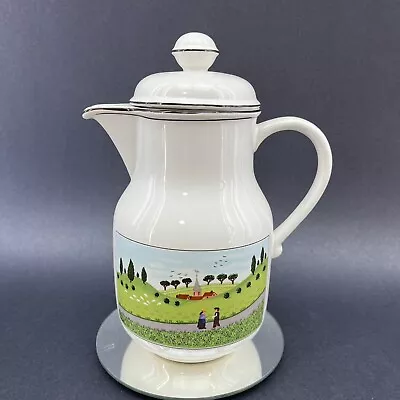 Villeroy And Boch Naif Porcelain Coffee Pot Teapot Bone China Luxembourg • $47.50