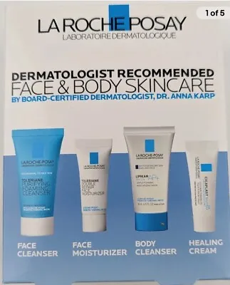 La Roche Posay Face & Body Skincare Trial Set Toleriane Lipkar Cicaplast Cleanse • $9.99