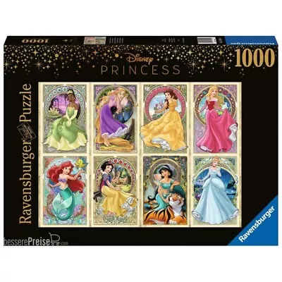 Disney Art Nouveau Princesses -1000pc Ravensburger Jigsaw 165049 • $39.95