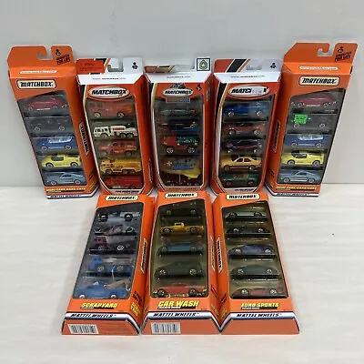 Lot Of 8 Sealed Matchbox 5 Pack Sets Car Wash Scrapyard Major Motion Hero • $99.99