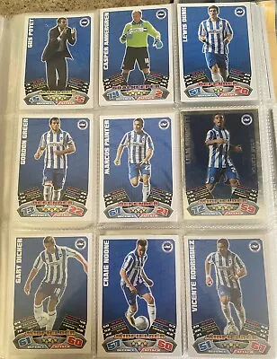 Match Attax Championship 2011/12 Brighton Base Set And Star Players • £8.45