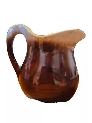 Vintage McCoy Brown Drip Glazed Creamer #365 4 In. Tall Preowned • $14.99