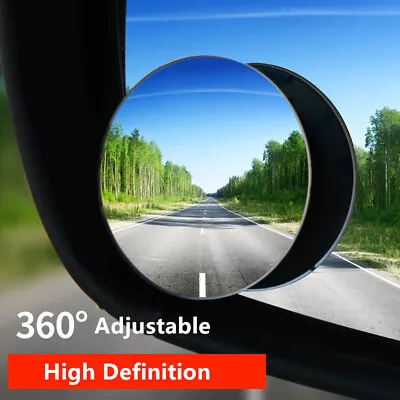 $3.41 • Buy Car Auto Rear View Mirror Adjustable 360° Rotating Wide Angle Convex Blind Spot