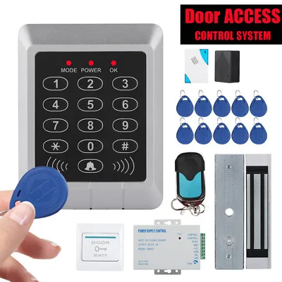 Magnetic Door Lock Access Control System Kit Keyfobs Password Home Security • £62.56