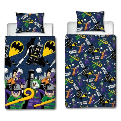 £18.99 • Buy LEGO Batman Single Duvet Cover Set Children's Reversible DC Comic Superheroes