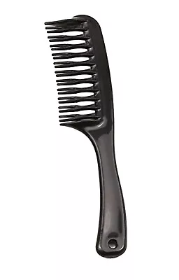 Double Dipping De-tangler Wide Tooth Handle Hair Comb Black Colour  • £3.61