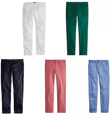 J.Crew 770 Straight Fit Chinos Mens Flat Front Khakis Stretch Cotton Blend Pants • $39.95