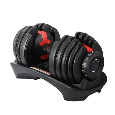 Everfit 24kg Adjustable Dumbbell Dumbbells Weight Plates Home Gym Exercise • $137.95