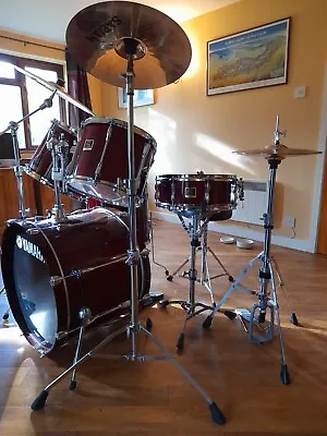 Acoustic Drum Kit With Cymbals Yamaha Stage Custom Used Good Condition. • £750