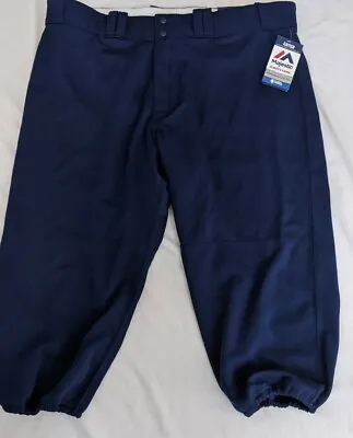 Majestic 2XL Navy Blue Baseball Pants New With Tags  • $35