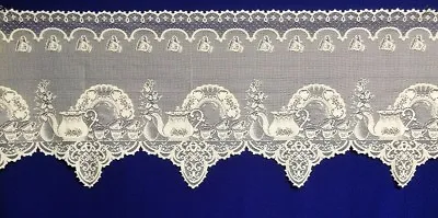 Mantle Scarf Ivory Lace Teacups 93  X 20  Livingroom Piano Buffet Dining Room • $45