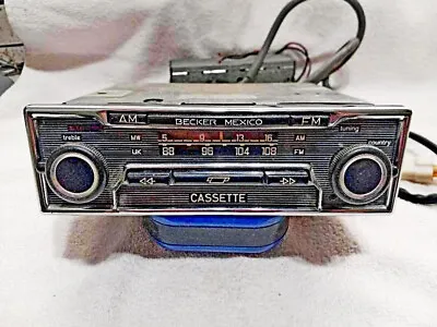 Becker Mexico Cassette Stereo Vintage Car Radio- BMW Mercedes Ferrari Others! • $950